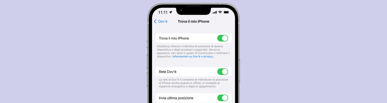 localizzazione iPhone